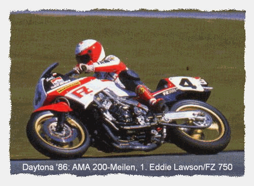 Eddie Lawson auf der FZ 750